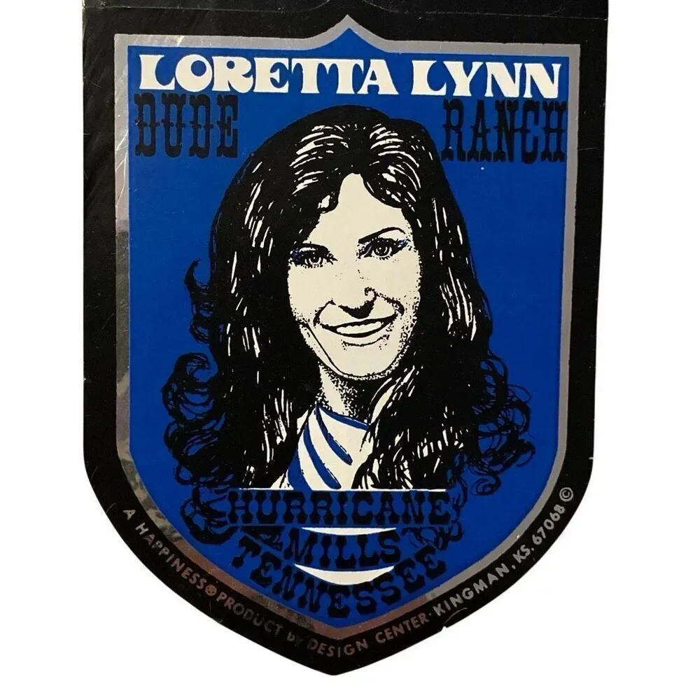 Vintage Loretta Lynn’s Dude Ranch bumper sticker NOS RARE HTF Souvenir Tennessee